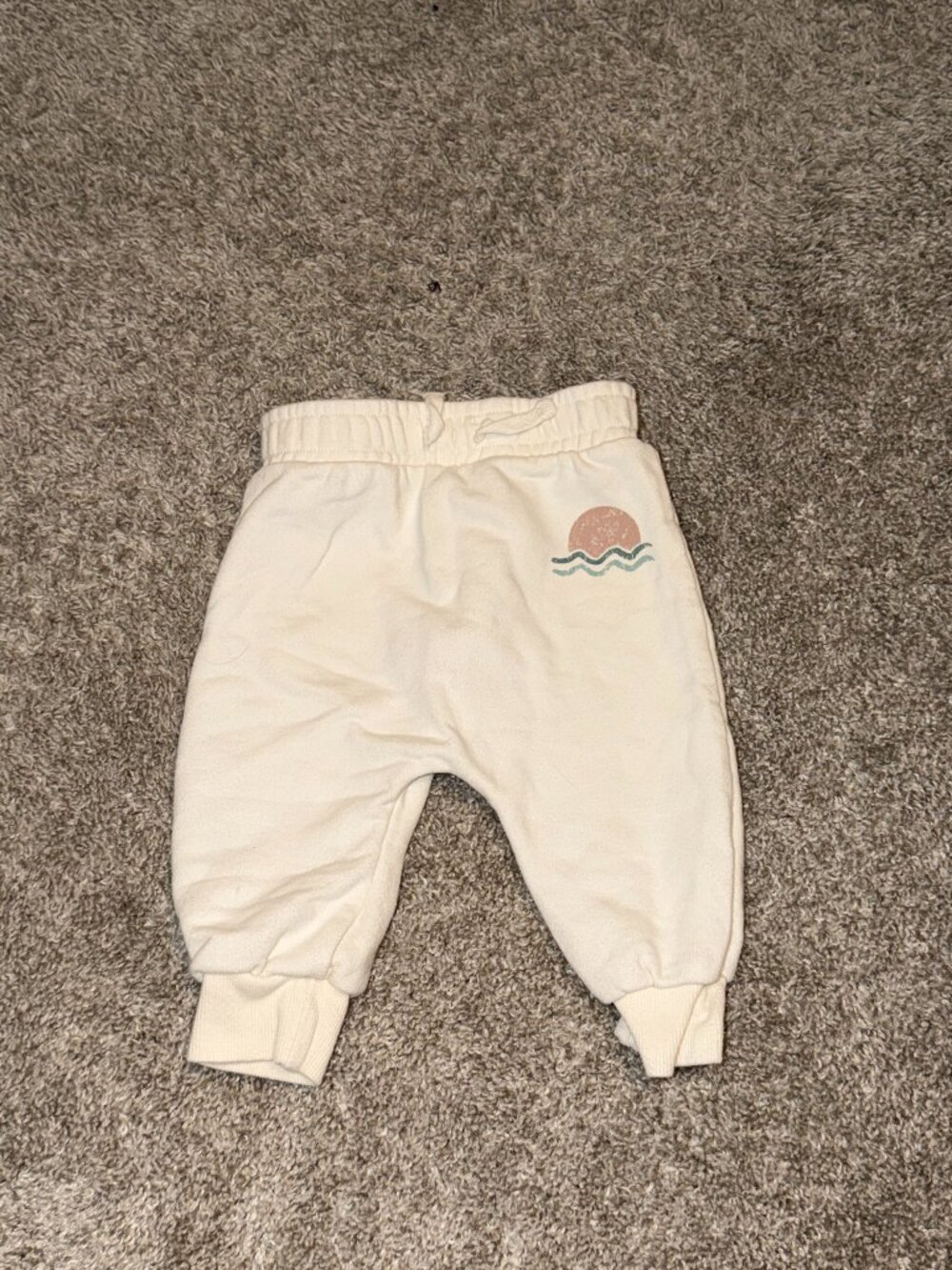 Grayson Mini Cream Baby Jogger Sweatpants - Size 12 Mo